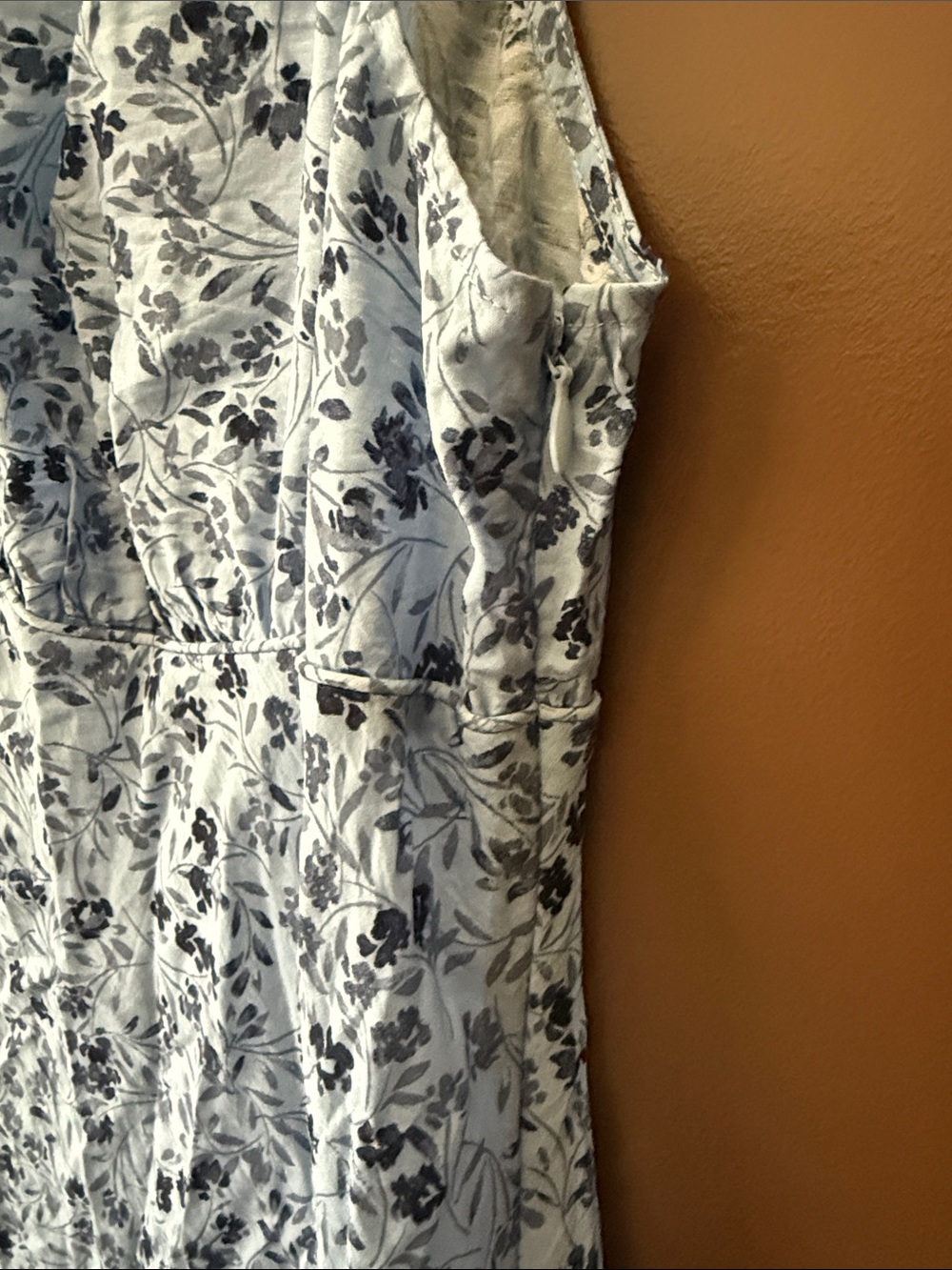 NWT Madewell Blue Floral Print Maxi Sun Dress - Picture 3 of 8